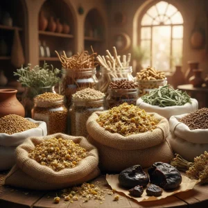 Bulk Iranian medicinal herbs packaged for wholesale and international export
